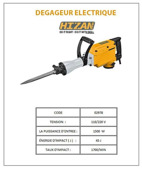 Degageur 1500w HIZAN