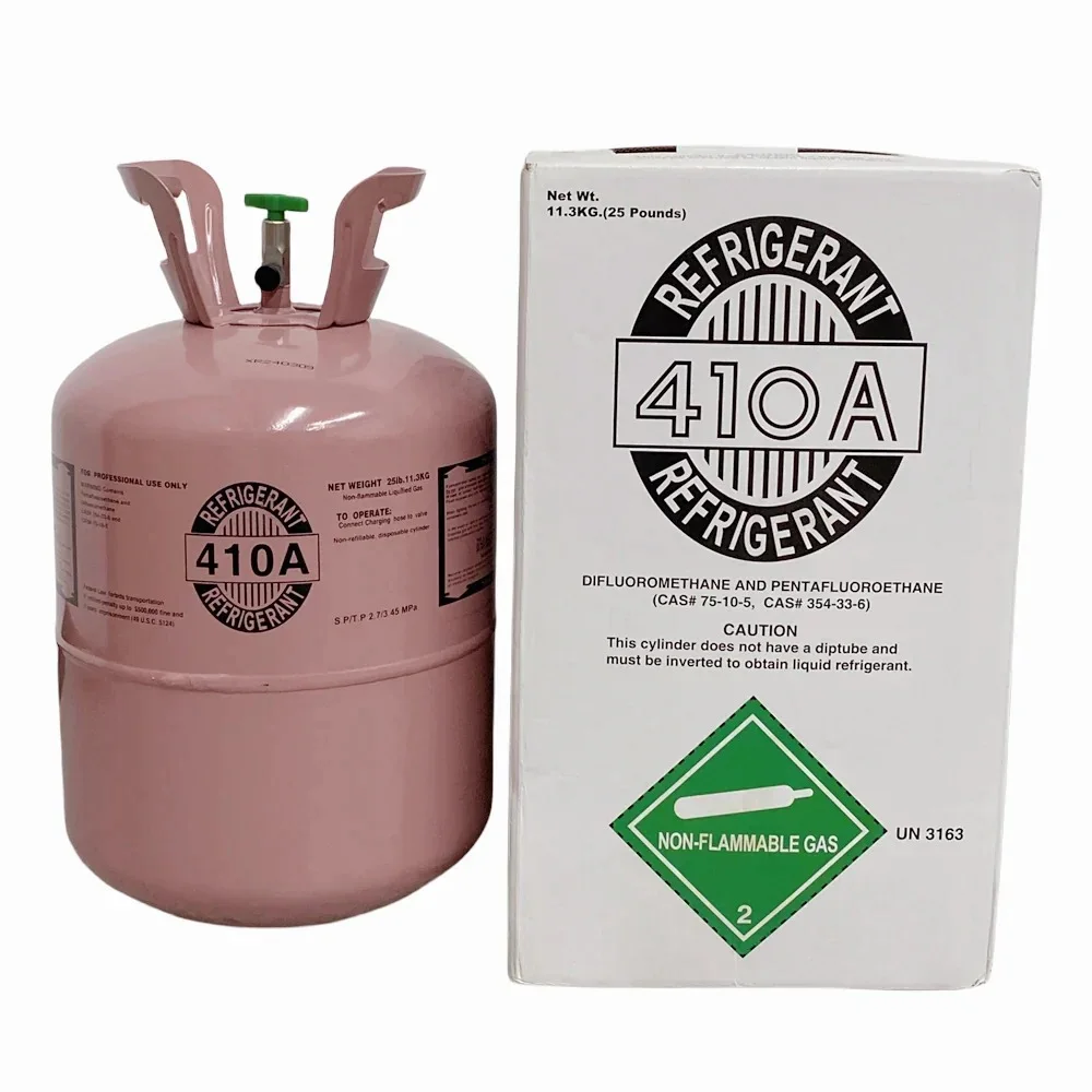 25LB R410A Refrigerant Cylinder - Premium AC Cooling Gas - Durable Steel Tank