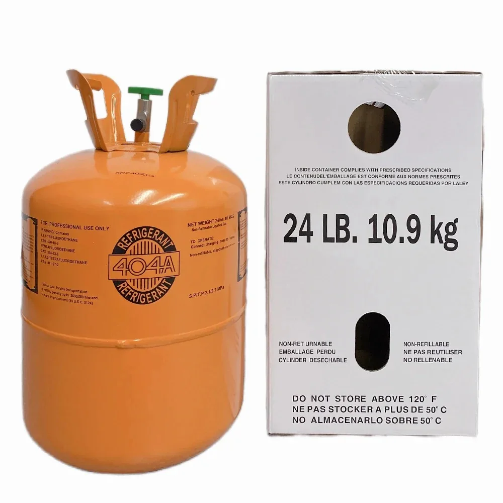 24LB R404A Refrigerant Cylinder - High Performance Cooling Gas for Refrigeration Systems - Steel Tank