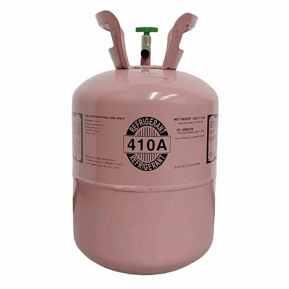 25LB R410A Refrigerant Cylinder - Premium AC Cooling Gas - Durable Steel Tank