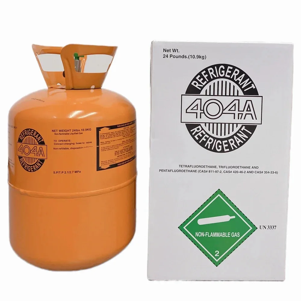 24LB R404A Refrigerant Cylinder - High Performance Cooling Gas for Refrigeration Systems - Steel Tank