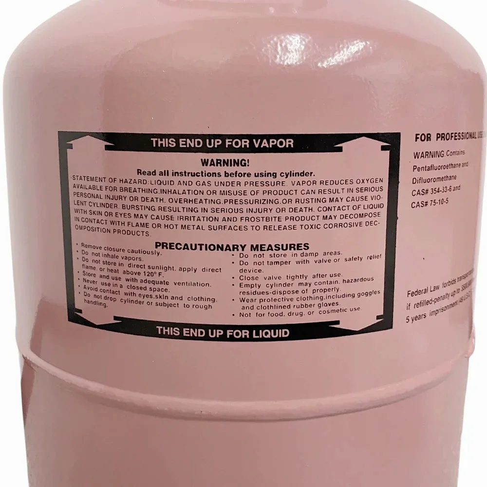 25LB R410A Refrigerant Cylinder - Premium AC Cooling Gas - Durable Steel Tank