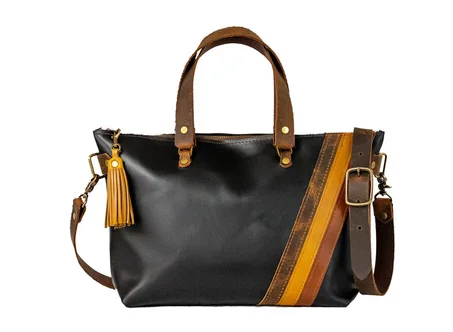 Handmade Leather Purse Leather Tote Bag The 70s Bowler Bag