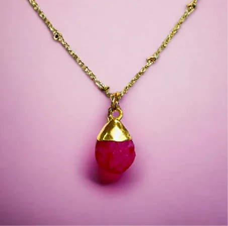 قلادات حجر الياقوت Pendentif pierre Precieuse rubis