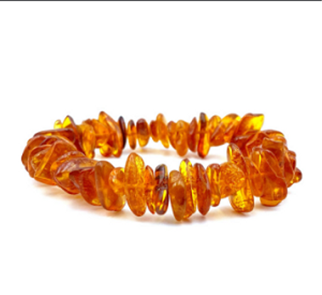 اساور احجار الكهرمان الكريمة