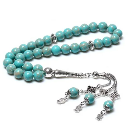 تسابيح الفيروز Chapelet musulman en turquoises naturelles