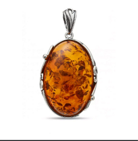 قلادات احجار الكهرمان الكريمة