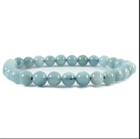 اساور احجار الاكوامارين الكريمة