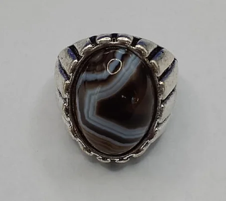 خاتم العقيق السليماني الهندي الطبيعي