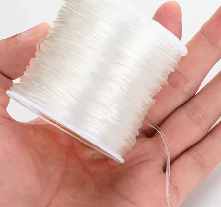 حبل مرن سلسلة شفافة مطاطا الموضوع لصنع المجوهرات سوار ذاتي الصنع قلادة مطرز اكسسوارات