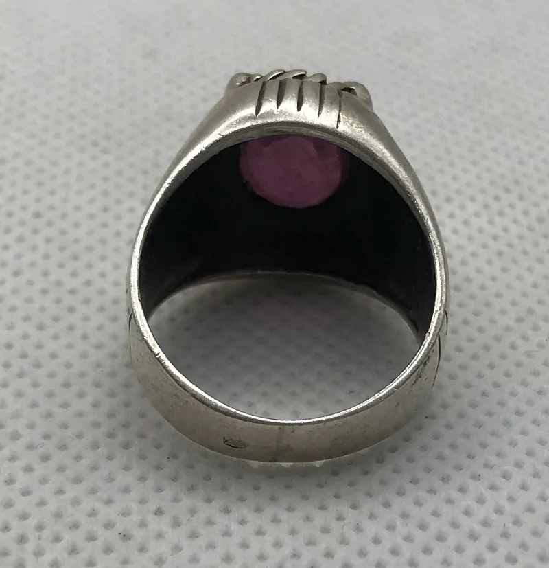 Bague En Argent 925 Avec Rubis Naturel Imposant - Bijou Neuf Avec étiquettes, Magnifique Et Voyant