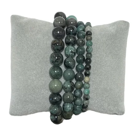 Véritable ÉMERAUDE Un bracelet en perles naturelles