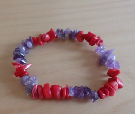 Bracelet améthyste te corail