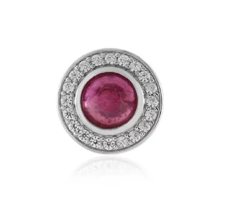 قلادة بيمانتي من الفضة والياقوت  Pendentif en argent et Rubis de Bemainty