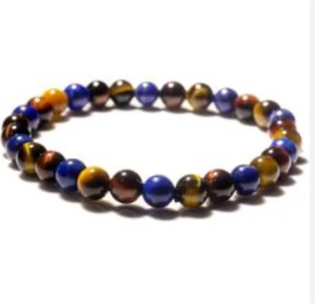 Bracelet Oeil de Tigre - Lapis lazuli
