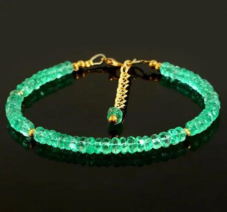 Bracelet émeraude colombienne AAA