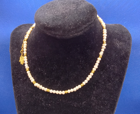 كوليي من الجوهر الحر الرقيق الذي يتوالد Collier de perles de culture naturelle