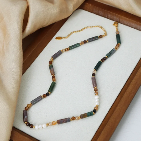 كوليي الجوهر الحر مع احجار العقيق اليمني الاصلي