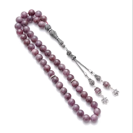 سبحة ياقوت مع فضة عيار 925 Chapelet en rubis avec argent