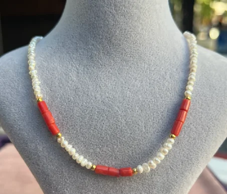 collier joher 7or et corail