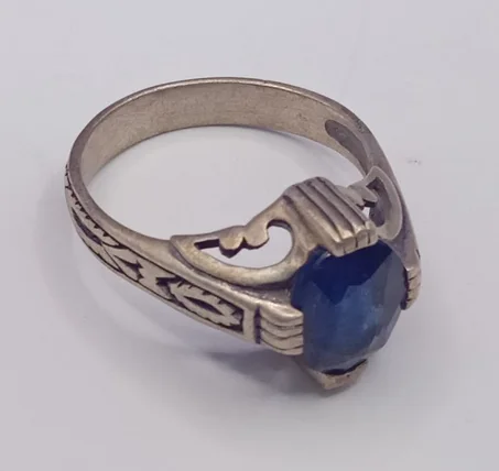 خاتم زفير Bague saphir