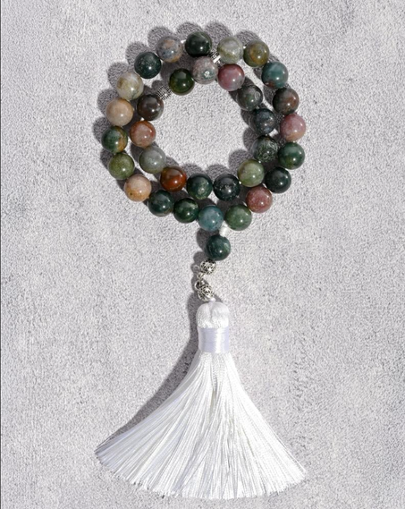 سبحة انيقة عقيق هندي طبيعي