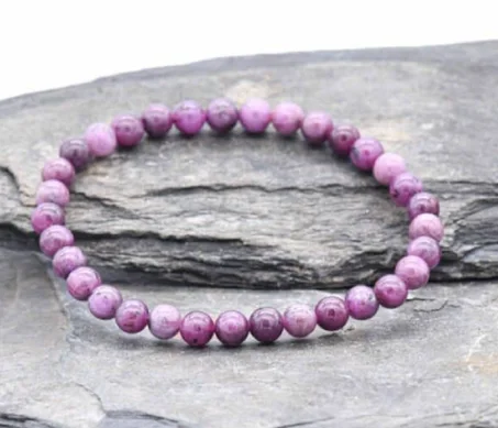 سوار من الياقوت   Bracelet Rubis 6-6.5mm