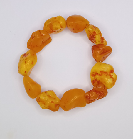 براسلي كهرمان/ اللبان Bracelet baroque en AMBRE