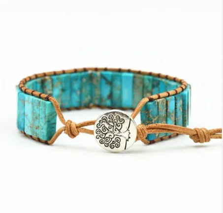 Bracelet Pierre Turquoise Véritable
