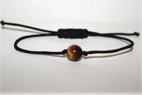 Bracelet femme avec perle en pierre naturelle Oeil de Tigre