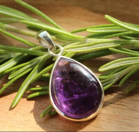 Pendentif Améthyste Argent 925 – Goutte
