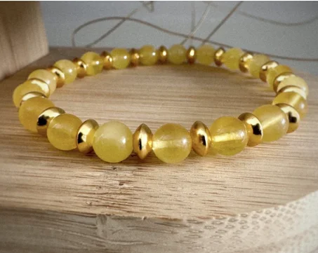 Bracelet Citrine  – Bonheur Chance Vitalité