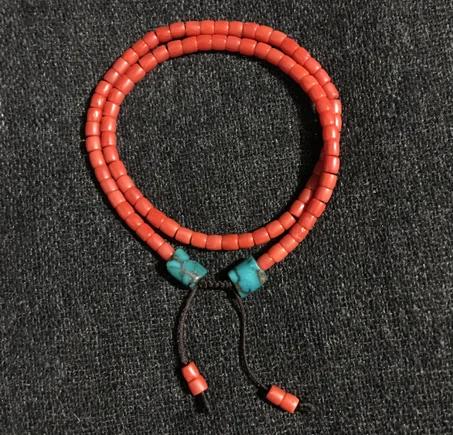 Italian Coral and Turquoise Bracelet