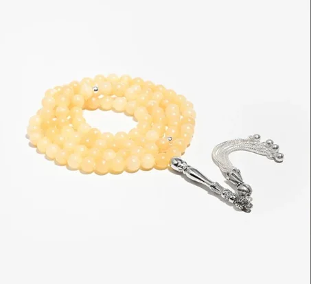 سبحة حجر السترين الطبيعي