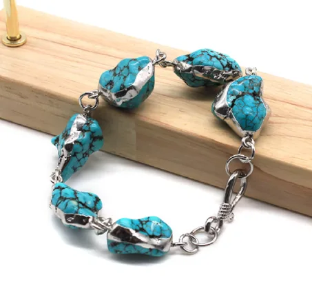 براسلي فضة مع حجر الفيروز