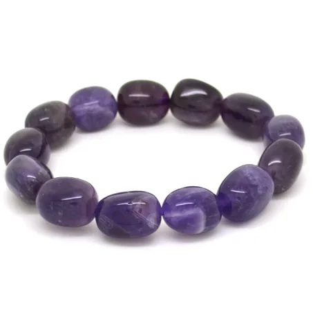 Bracelet Pierre roulée Améthyste