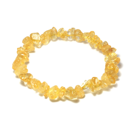 Bracelet avec pierre précieuse de citrine.