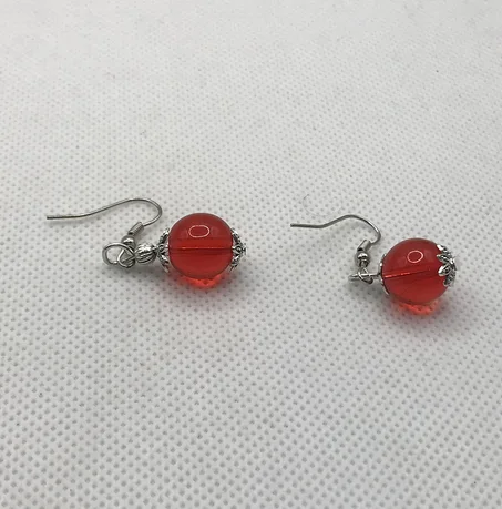 Boucles D'oreils en pierres rubis