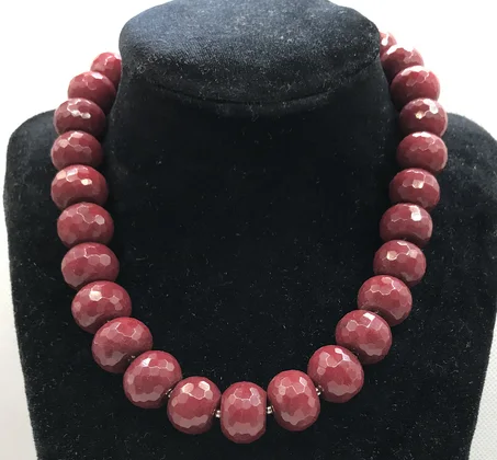 Collier rubis naturel