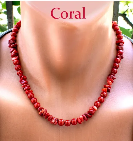 Collier de corail rouge