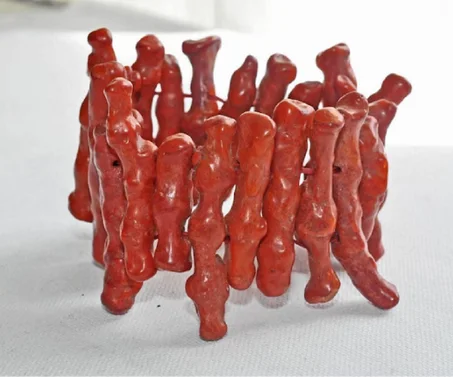 Bracelet corail  brut