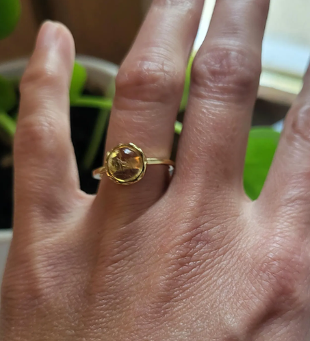 خاتم من حجر السترين والفضة الإسترلينية، مجوهرات من حجر السترين والفضة، بلورات حجر السترين، خاتم خطوبة، خاتم ثروة