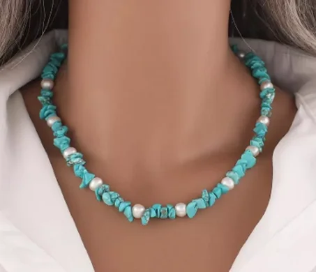 كوليي فيروز Collier turquoise