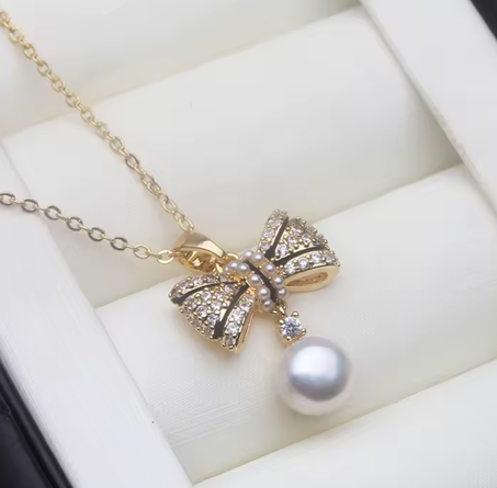 قلادة لؤلؤ زراعي ( جوهر حر )