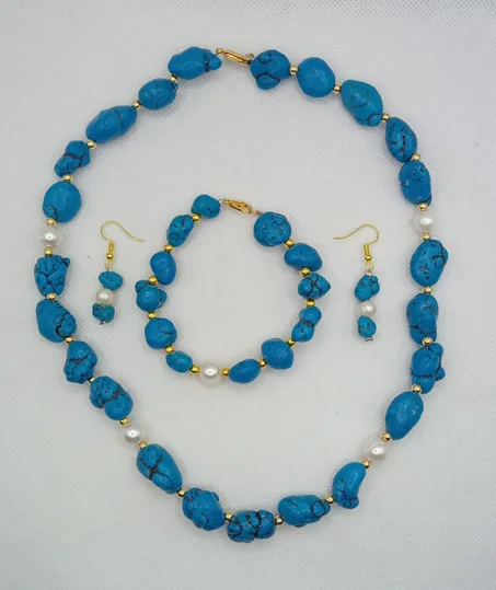 طقم مجوهرات حجر الفيروز