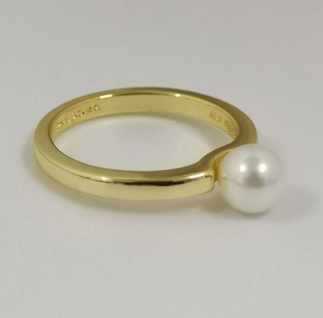 خاتم باندورا من اللؤلؤ المستزرع في المياه العذبة