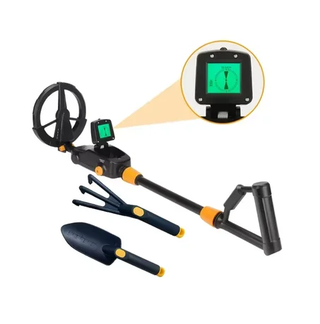 7.4 بوصة مقاوم للماء للكشف عن المعادن للأطفال كاشف الذهب ملف البحث خفيف الوزن (24 "-35") كاشف المعادن قابل للتعديل للصغار