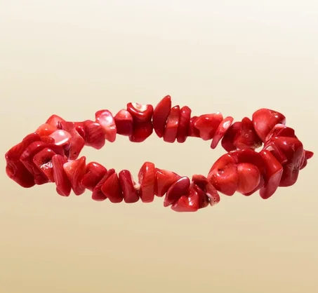 Bracelet baroque Corail rouge