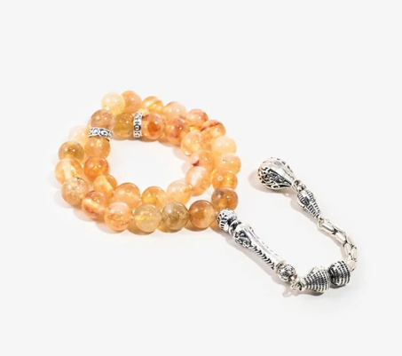 سبحة راقية حجر سترين طبيعي