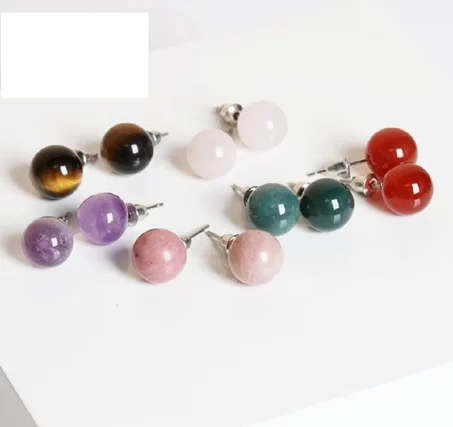 Boucles d'oreilles en pierre naturelle pour femmes